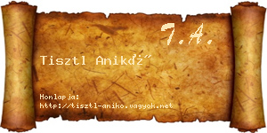 Tisztl Anikó névjegykártya